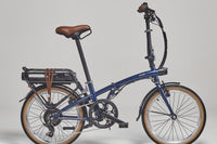 BTWIN E Fold 500 Bleu acier
