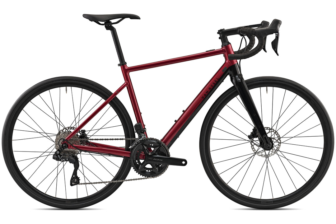 VAN RYSEL E-EDR AF Shimano 105 Di2 Bordeaux/noir