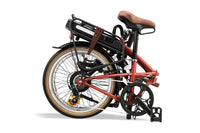 BTWIN E Fold 500 Rouge brique